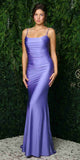 Nox Anabel K488 Long Strappy Back Fitted Dress