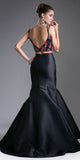 Cinderella Divine KC1737 Two-Piece Gown Embroidered Crop Top