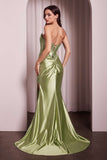 Ladivine KV1116 Dress Fitted Strapless Lace & Satin Gown