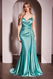 Ladivine KV1119 Dress Soft Satin Fit & Flare Gown