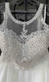 Ladivine UJ0119 Short Appliqued Bodice Halter Tulle Skirt Dress