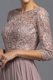 CLEARANCE - Aspeed M2340 Appliqued Mid-Length Long Formal Dress (Size Large)