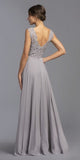 CLEARANCE - Aspeed USA M2341 Sleeveless Appliqued Long Dress (Size M)