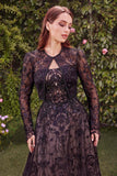Andrea & Leo MA104 Strapless Embroidered Ball Gown With Removable Jacket