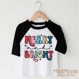Merry And Bright Christmas Shirt - Cute Christmas Tee