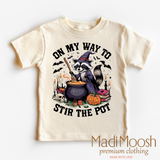 On My Way To Stir The Pot Witch Shirt - Halloween Tee