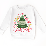 Boho Joy Hope Love Peace Christmas Shirt -  Long Sleeve Tees & Sweatshirts