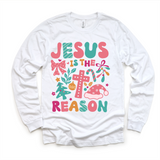 Boho Jesus Is The Reason Christmas Shirt -  Long Sleeve Tees & Sweatshirts