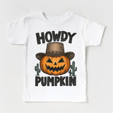 Howdy Pumpkin Western Halloween Shirt - Halloween Tee