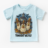 Tonight We Fly Chicken Witch Halloween Shirt - Halloween Tee