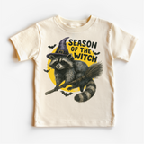 Season Of The Witch Raccoon Halloween Shirt - Halloween Tee - MU93