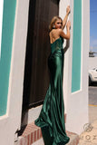 Nox Anabel R1323 Long Fitted Sheath Sheer Bodice Halter Satin Gown