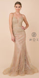 Nox Anabel R282-1 Mermaid Long Dress Corset Open-Back