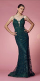 Nox Anabel R282-1 Mermaid Long Dress Corset Open-Back