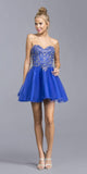 CLEARANCE - Aspeed S2040 Sweetheart Neckline Strapless Short Dress (Size 3XL)