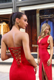 Astee T2010 Fitted Strapless Mermaid Gown