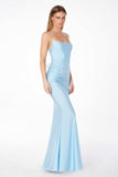 Astee T3001 Long Fitted Evening Gown Strappy Open Back
