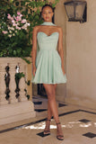 Amoris T709 Short Strapless Chiffon Dress