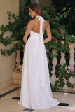 Amoris T715W Halter Neck Chiffon A-Line Evening Gown