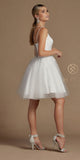 Nox Anabel T718 Short A-Line Corset Back Baby Doll Dress Tulle Skirt