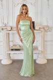 Amoris T724 Sleek Strapless Sequin Fitted Gown