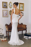 Amoris T727W One Shoulder Fitted Stretch Satin Mermaid Bridal Dress