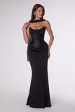 Amoris T732 Strapless Fitted Column Semi-Formal Gown