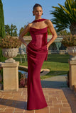 Amoris T732 Strapless Fitted Column Semi-Formal Gown