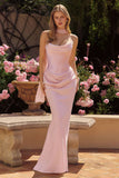 Amoris T732 Strapless Fitted Column Semi-Formal Gown