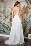 Cinderella Divine TY11 A-Line Chiffon Gown Beaded Embellished Floral Bodice Applique