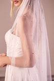 Pearl Drops Fingertip Veil