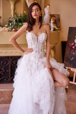 Andrea & Leo WL016 Strapless Drop Waist Cascading Wedding Dress