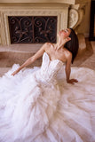 Andrea & Leo WL016 Strapless Drop Waist Cascading Wedding Dress