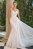 Andrea & Leo WL068 Fitted Sweetheart Embroidered Lace Mermaid Dress