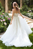 Andrea & Leo WL087 Lace Applique Spaghetti Strap A-Line Wedding Gown