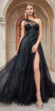 Andrea & Leo A1053 Leila A-Line Ball Gown One Shoulder