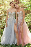 Andrea & Leo A1089 Penelope Blossom Gown with Overskirt