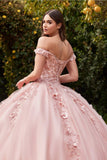 Cinderella Divine CD0185 Off The Shoulder Layered Tulle Ball Gown