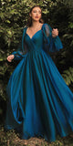 Cinderella Divine CD243 Long Sleeve A-Line Dress