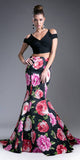 Cinderella Divine CD701L Long Printed Mermaid Skirt
