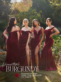 Cinderella Divine CD235 Long Velvet Gathered Fitted Dress