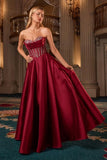 Ladivine CK2405 Luxurious Ball Gown Mikado Strapless Sweetheart