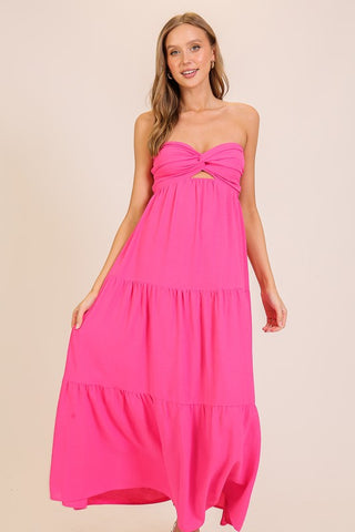 Tropical Escape Strapless Dress