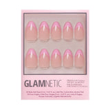 Glamnetic - Pink Macaron Press-On Nails | Pink French Tip | Short Almond