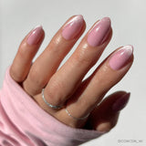 Glamnetic - Lovers Blush Press-On Nails | Short Almond | Velvet Pink