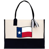 Texas Cotton Canvas Tote Bag TX Travel Vacation Tote Employee and Client Gift Wedding Favor Birthday Welcome Tote Bag Bridesmaid Gift