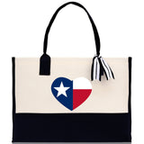 Texas Cotton Canvas Tote Bag TX Travel Vacation Tote Employee and Client Gift Wedding Favor Birthday Welcome Tote Bag Bridesmaid Gift
