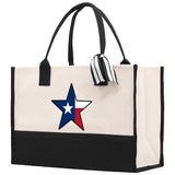 Texas Cotton Canvas Tote Bag TX Travel Vacation Tote Employee and Client Gift Wedding Favor Birthday Welcome Tote Bag Bridesmaid Gift
