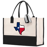 Texas Cotton Canvas Tote Bag TX Travel Vacation Tote Employee and Client Gift Wedding Favor Birthday Welcome Tote Bag Bridesmaid Gift