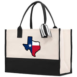 Texas Cotton Canvas Tote Bag TX Travel Vacation Tote Employee and Client Gift Wedding Favor Birthday Welcome Tote Bag Bridesmaid Gift